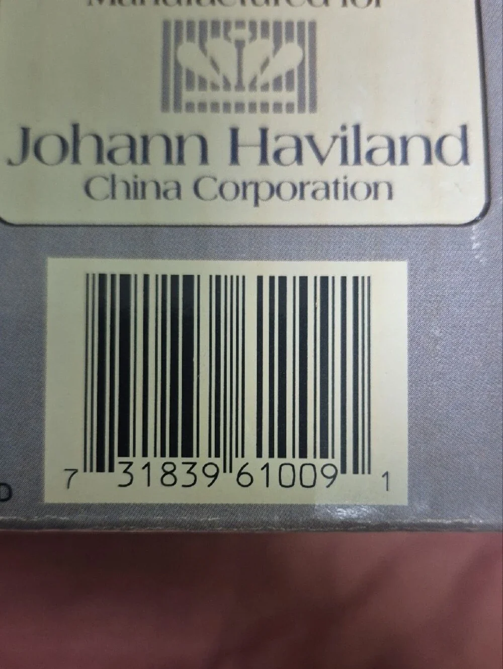 Traditions Johann Haviland Blue Garland Covered Butter Dish - Still In Box